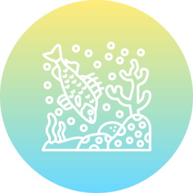 Perch web simgesi vektör illüstrasyonu