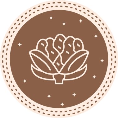 Mutfak uygulamaları veya web sayfaları için organik karnabahar simgesi