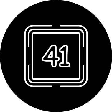 Kırk bir web simgesi vektör illüstrasyonu