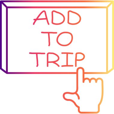 Trip web simgesi vektör illüstrasyonuna ekle