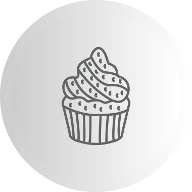 Cupcake Yaratıcı Fonksiyonel Web Grafik Sembolü