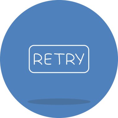 Retry Slim icon for apps or web page