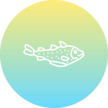 Pollock web simgesi vektör illüstrasyonu