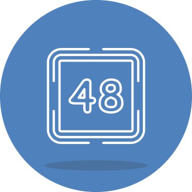 Kırk sekiz web simgesi vektör illüstrasyonu