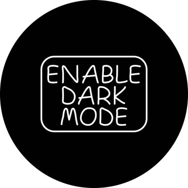 Karanlık Kip İnce Düğme Premium Yenilikçi Web Tasarım Varlığını Etkinleştir