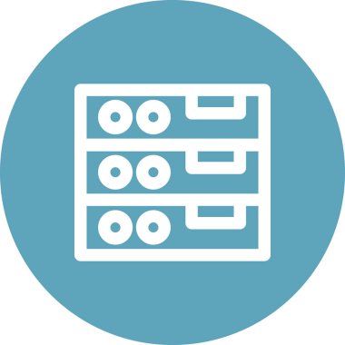 Veritabanı Premium Çağdaş Düz Vektör Özelliği