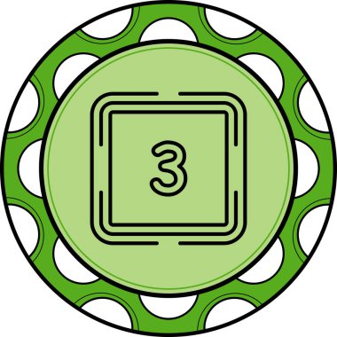 Üç Web simgesi vektör illüstrasyonu sayılıyor