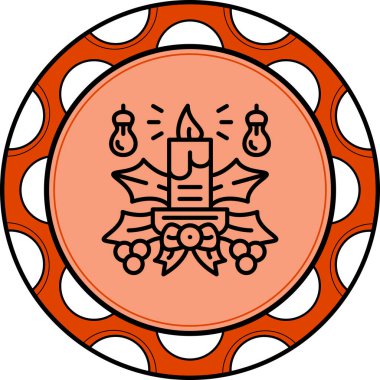 mum ağ ikonu vektör illüstrasyonu