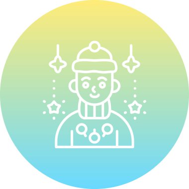 erkek avatar simgesi, vektör illüstrasyonu basit tasarım