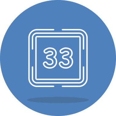 33 Web simgesi vektör illüstrasyonu