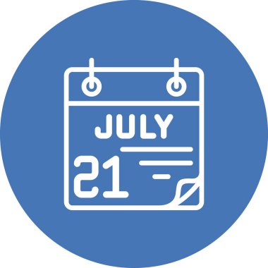 21 Temmuz Eşsiz Yenilikçi Dijital Grafik Sembolü