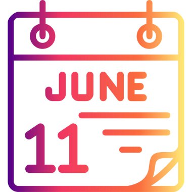 11 Haziran Belirgin Profesyonel Yaratıcı Grafik Elementi