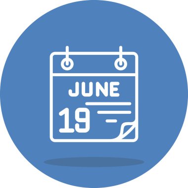 19 Haziran Eşsiz Yenilikçi Dijital Grafik Sembolü