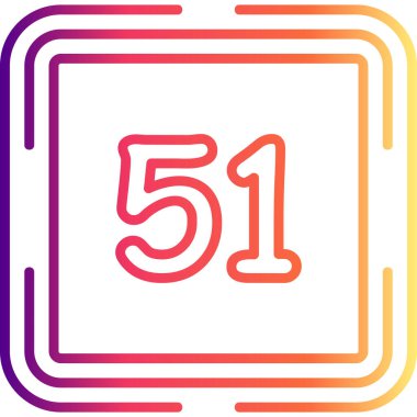 Elli bir web simgesi vektör illüstrasyonu