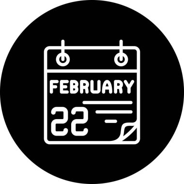 22 Şubat Yüksek Kalite Özel Vektör Tasarımı