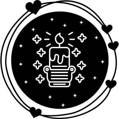 mum ağ ikonu vektör illüstrasyonu