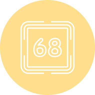 Altmış sekiz web simgesi vektör illüstrasyonu