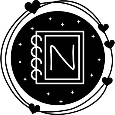 Capital Letter N Balanced Professional Branding Graphic Symbol