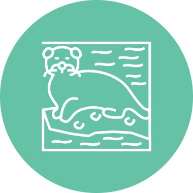 Susamuru simgesi vektör çizimi