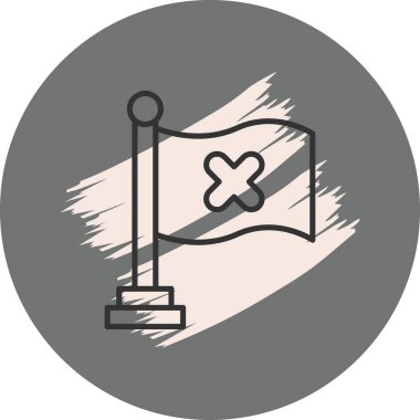 Bayrak Simgesi Yok, basit web illüstrasyonu