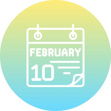 10 Şubat Özel Vektör Tasarım Varlığı