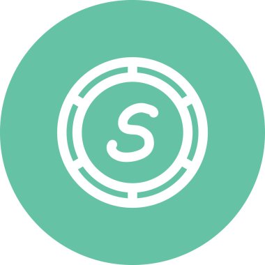 Dolar Sikkesi Yaratıcı İşlevsel Web Grafik Sembolü