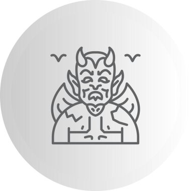 Şeytan Gelişmiş İşlevsel Web Arayüzü Sembolü