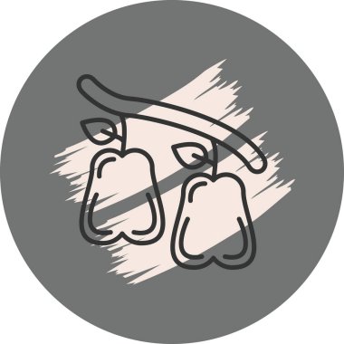 Rose Apple Gelişmiş İşlevsel Web Arayüzü Sembolü