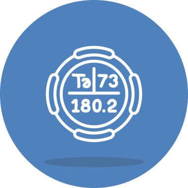 Tantalum web simgesi vektör çizimi