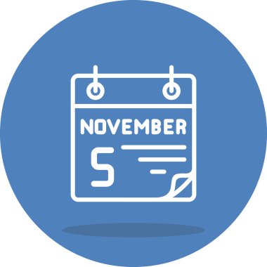 5 Kasım Eşsiz Yenilikçi Dijital Grafik Sembolü