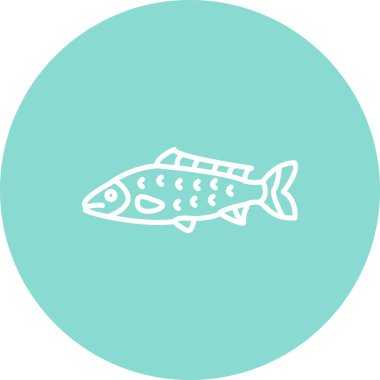 Genel Sazan Ağı simgesi, vektör illüstrasyonu