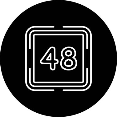 Kırk sekiz web simgesi vektör illüstrasyonu