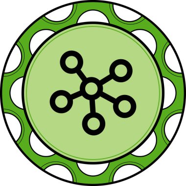 Ağ simgesi vektör illüstrasyon tasarımı