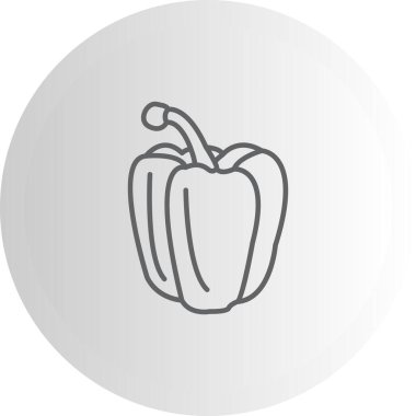 Bell Pepper Ayrı Profesyonel Yaratıcı Grafik Elementi