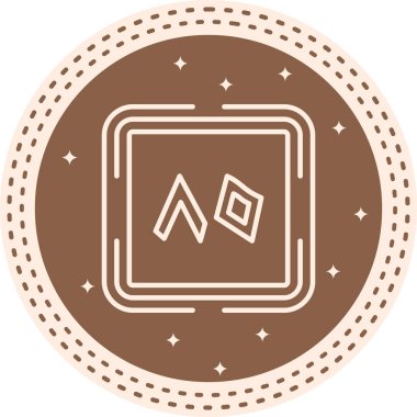 Seksen Web simgesi vektör illüstrasyonu sayılıyor