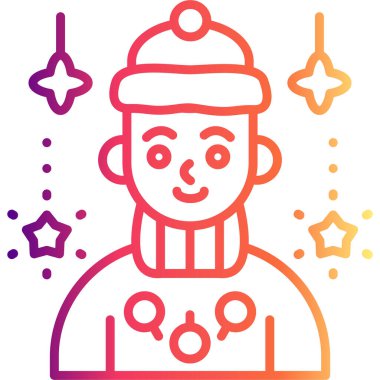 erkek avatar simgesi, vektör illüstrasyonu basit tasarım