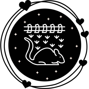 Fare simgesi vektör illüstrasyon tasarımı