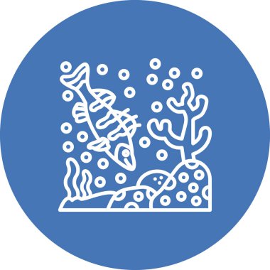 Walleye Web simgesi vektör illüstrasyonu