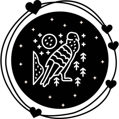 And Akbaba simgesi vektör illüstrasyon tasarımı