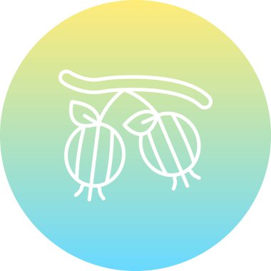 Şubede asılı iki bektaşi üzümünün uygulama simgesi