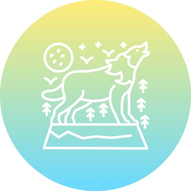 Kurt simgesi vektör illüstrasyon tasarımı