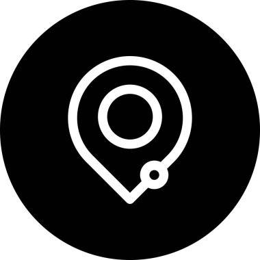konum web simgesi vektör illüstrasyonu
