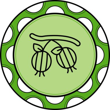 Şubede asılı iki bektaşi üzümünün uygulama simgesi