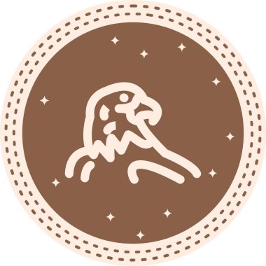 Kartal simgesi vektör illüstrasyon tasarımı