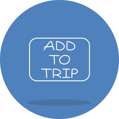 Trip web simgesi vektör illüstrasyonuna ekle