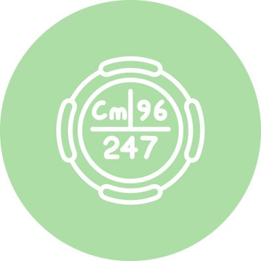 Curium sembolü, periyodik tablonun kimyasal elementi, vektör simgesi