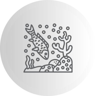 Snapper balık simgesinin vektör illüstrasyonu