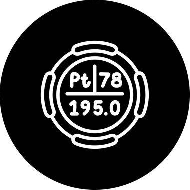Platin sembol, periyodik tablonun kimyasal elementi, vektör simgesi