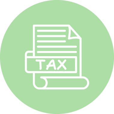 Vergi Eşsiz Düz Dijital Tasarım Nesnesi