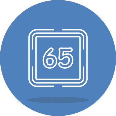 Altmış beş web simgesi vektör illüstrasyonu